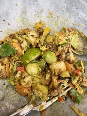  Crispy tofu & cauliflower curry  at Equinox Restaurant in Washington