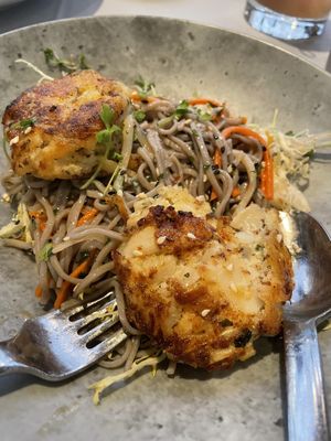 AMAZING Hawaiian heart of palm cake at Equinox Restaurant in Washington