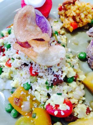 Vegan brunch: tofu scramble made to order! Plenty more delicious choices! at Equinox Restaurant in Washington