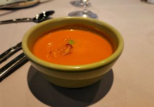 Tomato soup  at Equinox Restaurant in Washington