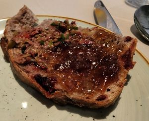 Bread and jam and olive tapenade   at Equinox Restaurant in Washington