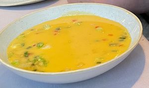 Yellow Tomato Gazpacho  at Equinox Restaurant in Washington