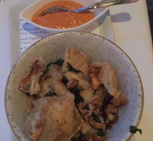 vegan artichoke appetizer  at Equinox Restaurant in Washington