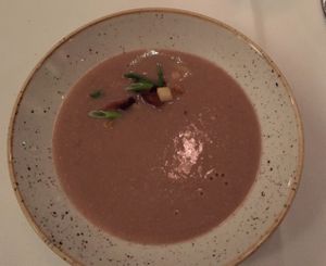chestnut, apple soup at Equinox Restaurant in Washington