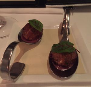 Dinner muse at Equinox Restaurant in Washington