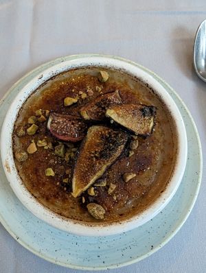 Creme brulee at Equinox Restaurant in Washington