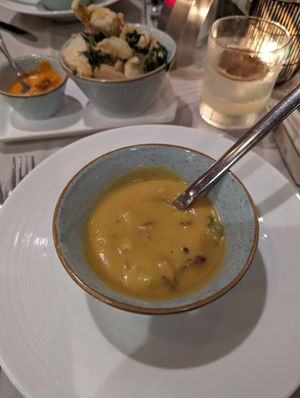 Chowder soup at Equinox Restaurant in Washington