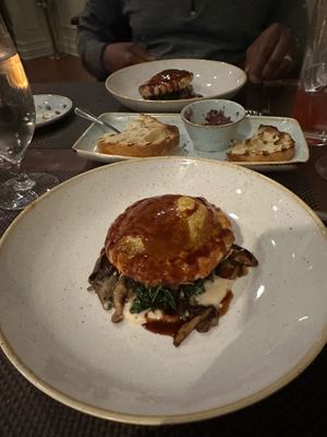 Chantrelle and trumpet mushrooms Wellington at Equinox Restaurant in Washington