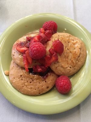 Mini-pancakes at Equinox Restaurant in Washington