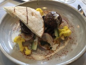 Falafel at Equinox Restaurant in Washington