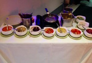 Tofu Scramble Station at vegan brunch at Equinox Restaurant in Washington