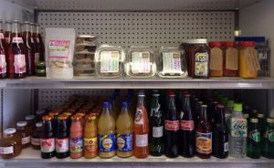 Juice and vegan, raw, locally made chunky dunckies at Harold's Coffee Lounge in West Palm Beach