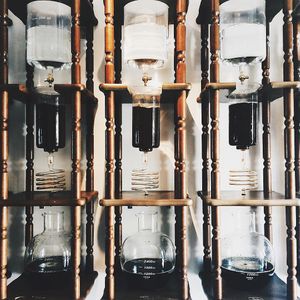 Kyoto Drip Tower making cold brew coffee. at Harold's Coffee Lounge in West Palm Beach