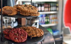 Fresh baked cookies. We usually have vegan and vegetarian options. at Harold's Coffee Lounge in West Palm Beach