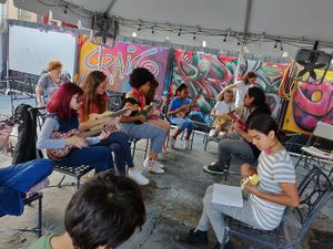 Free ukulele classes every Saturday. We offer free classes and events for kids. Check out our website for details. at Harold's Coffee Lounge in West Palm Beach