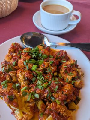 Vegan gobi 65 at Spice Hub & Fox Point Pizzeria in Lakewood