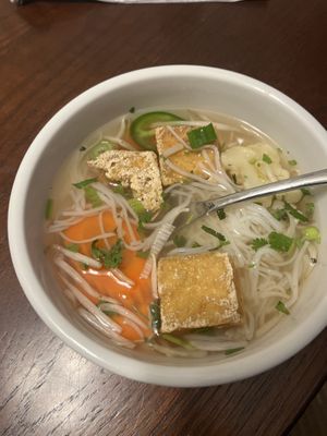 Veggie pho  at Chill Zone Cafe in Arlington