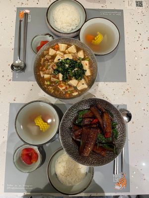  V4 Special Choy w Beancurd Veg Chic RM36.80 
V5 Brinjal w Basil Leaf RM36.80
 at Fong Lye Coffee & Teahouse - 1 Utama in Petaling Jaya