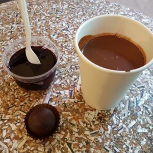 chocolate love! at Grezzo Raw Chocolate in Rome