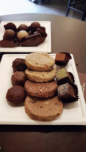 Cookies, energy balls, chocolates  at Grezzo Raw Chocolate in Rome