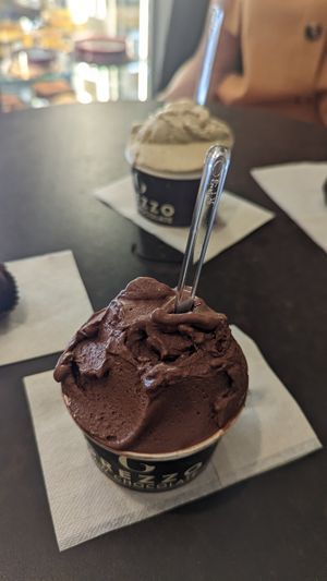 Raw Chocolate and Pistachio at Grezzo Raw Chocolate in Rome