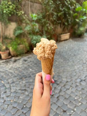 HAZELNUT CONE at Grezzo Raw Chocolate in Rome