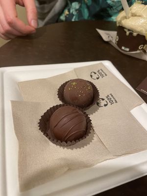 Chocolates  at Grezzo Raw Chocolate in Rome