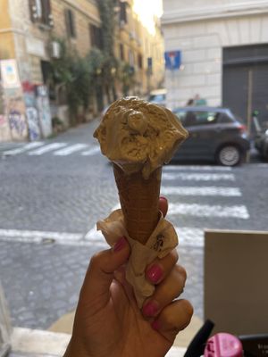 Salted caramel - SO good   at Grezzo Raw Chocolate in Rome