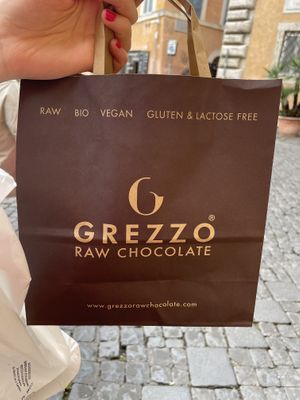   at Grezzo Raw Chocolate in Rome