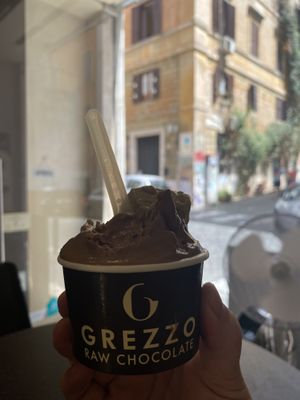   at Grezzo Raw Chocolate in Rome