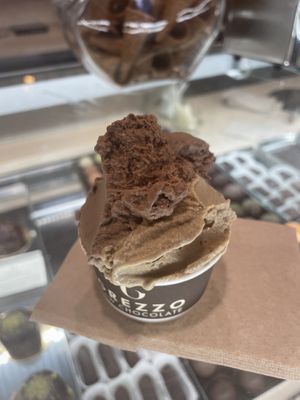 chocolate and hazelnut, pistacchio  at Grezzo Raw Chocolate in Rome