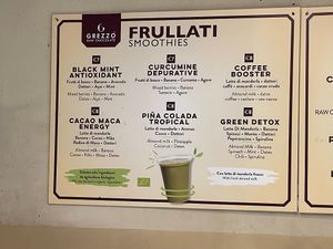 Smoothies (July 2023) at Grezzo Raw Chocolate in Rome