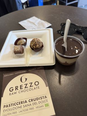   at Grezzo Raw Chocolate in Rome