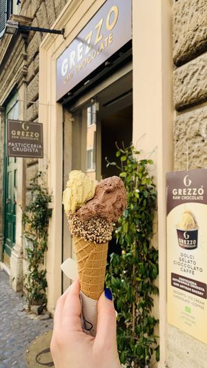   at Grezzo Raw Chocolate in Rome