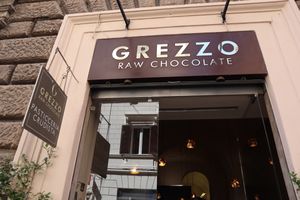 front entrance  at Grezzo Raw Chocolate in Rome