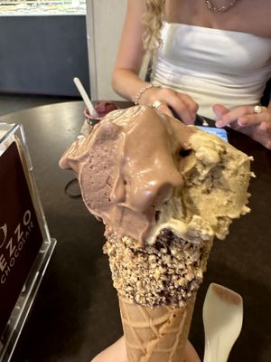 Amazing! Pistachio and hazelnut  at Grezzo Raw Chocolate in Rome