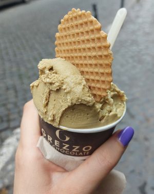 medium cup at Grezzo Raw Chocolate in Rome