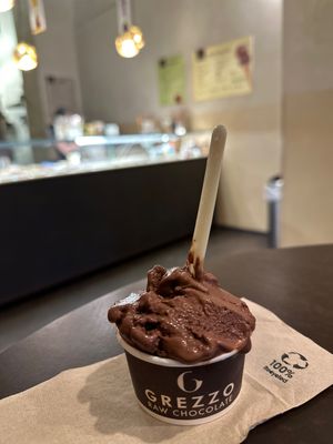   at Grezzo Raw Chocolate in Rome