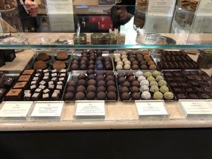 Vast Raw Chocolate Selection  at Grezzo Raw Chocolate in Rome