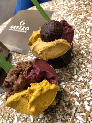 Amazing gelato/icecream ! Just wow, so fresh! at Grezzo Raw Chocolate in Rome