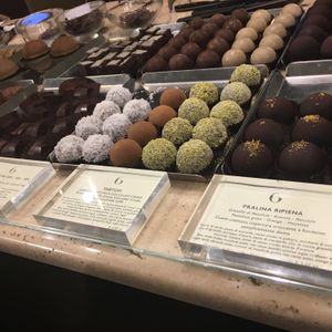 Nice selection at Grezzo Raw Chocolate in Rome