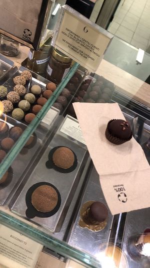 Lovely vegan chocolates  at Grezzo Raw Chocolate in Rome