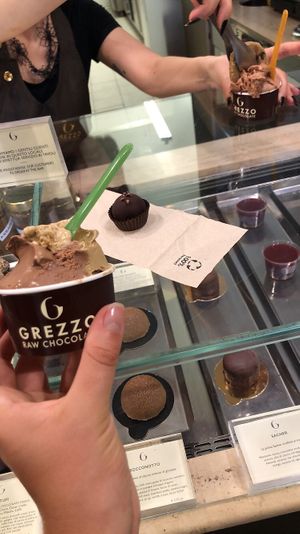 This ice cream 💥 at Grezzo Raw Chocolate in Rome