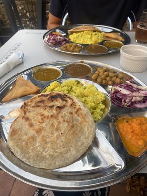 Vegan Thali  at Camino Curry in Santiago De Compostela