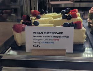 Cheesecake at Knead & Grind  in Clitheroe