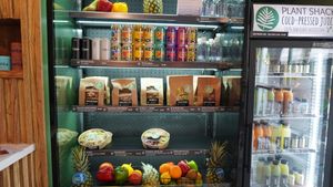 The fridge at Plant Shack in London