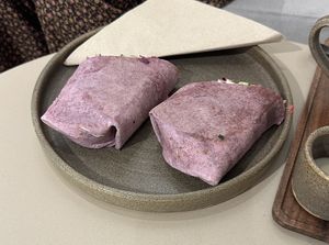 Beetroot wrap   at Plant Shack in London