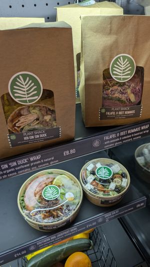 Wraps at Plant Shack in London