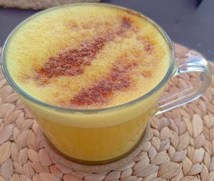 Golden latte at Raízes - Cozinha Saudável & Vegetariana in Quarteira