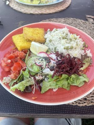 Meal of the day- deep fried tofu   at Raízes - Cozinha Saudável & Vegetariana in Quarteira